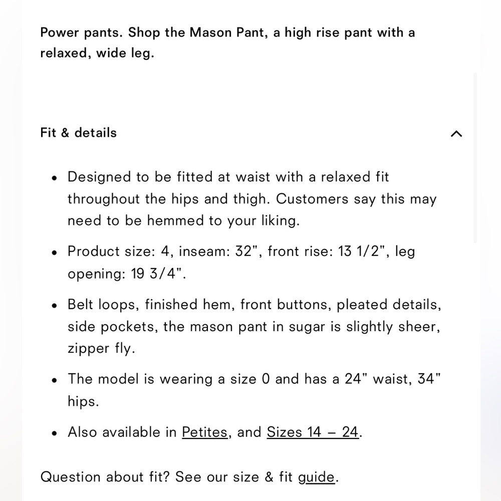 Reformation Mason Pant in Black - Size 2 - Picture 8 of 9